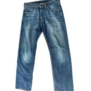 Men Levis Jean 505 31/30 Vntge 2015 Classic Straight leg 100 % cotton dark wsh